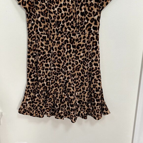 Veronica Beard Animal Print Silk Mini Dress Size M - Picture 4 of 12